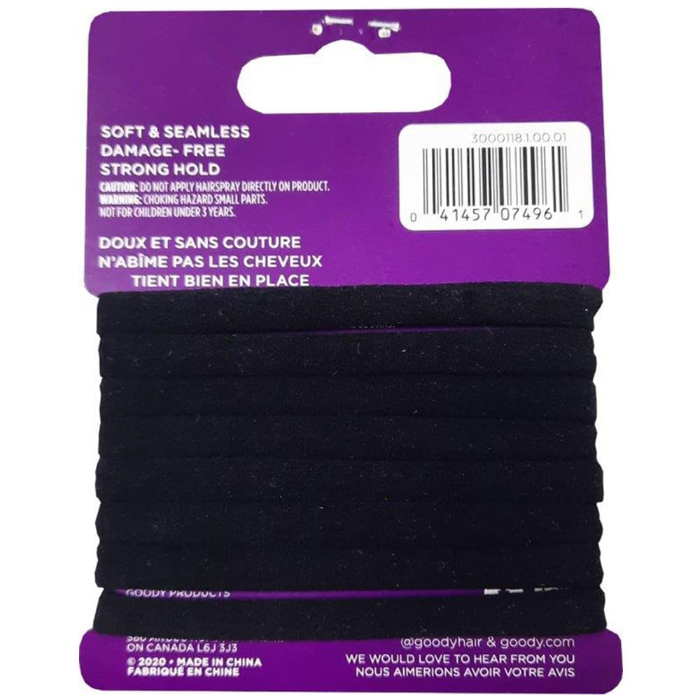 Goody - Athletique Sweat Stretch Elastics 8ct - Black