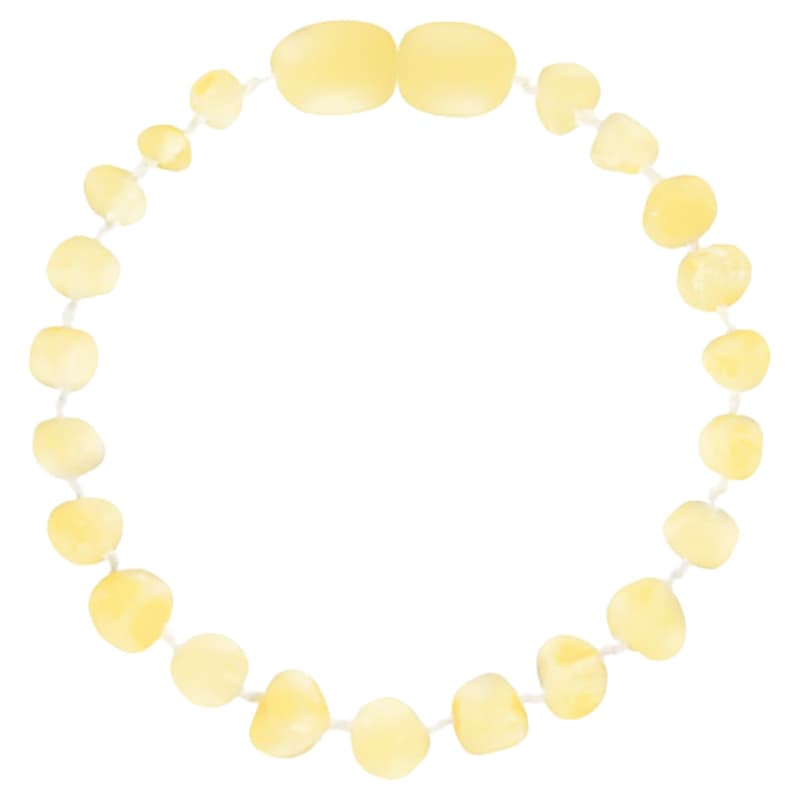 Made by Nature - Premium Amber Baby Teething Bracelet - Milk Raw