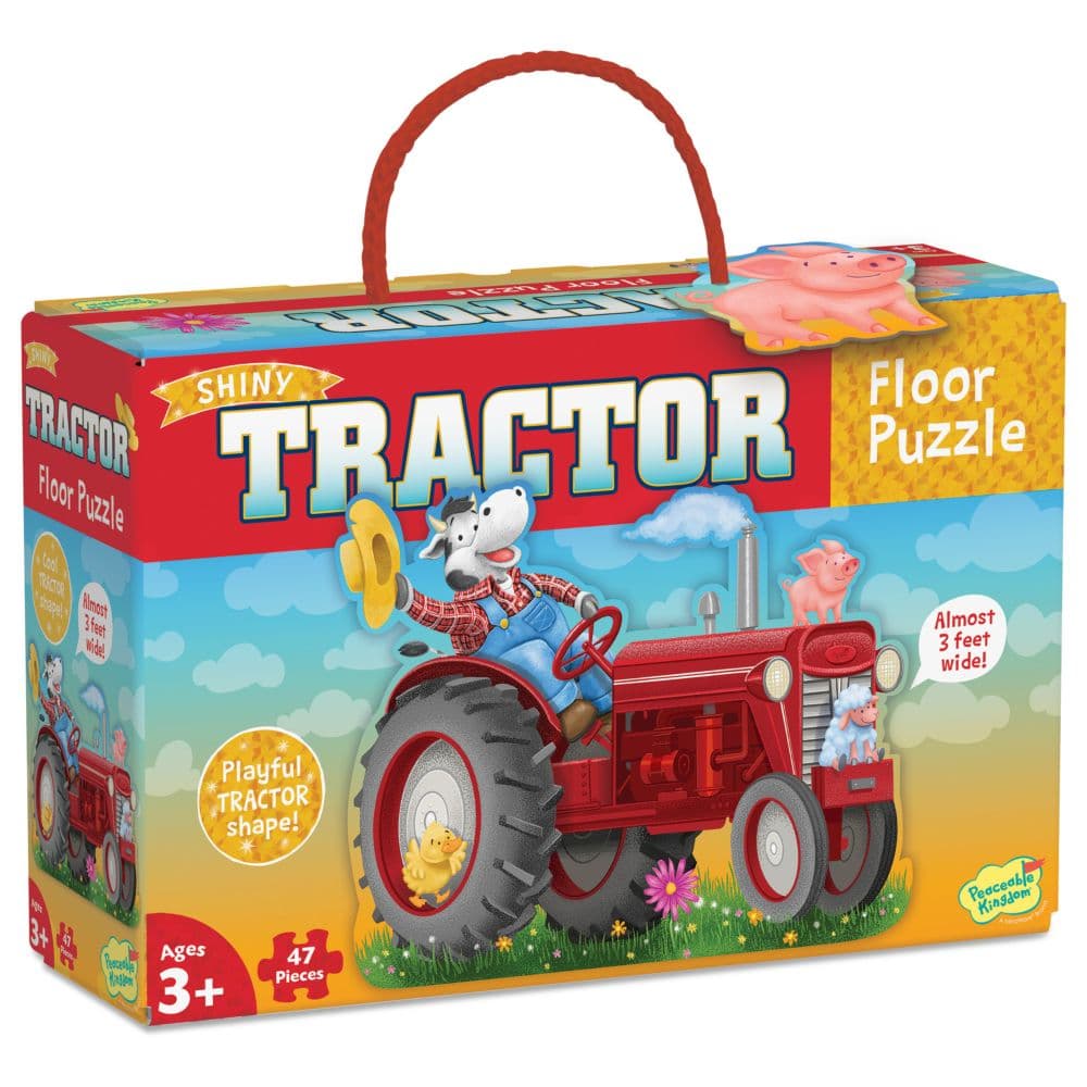 Peaceable Kingdom - Floor Puzzle - Tractor - 47pcs