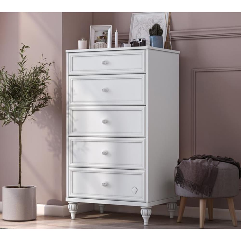 Cilek - Romantica Tall Dresser - White