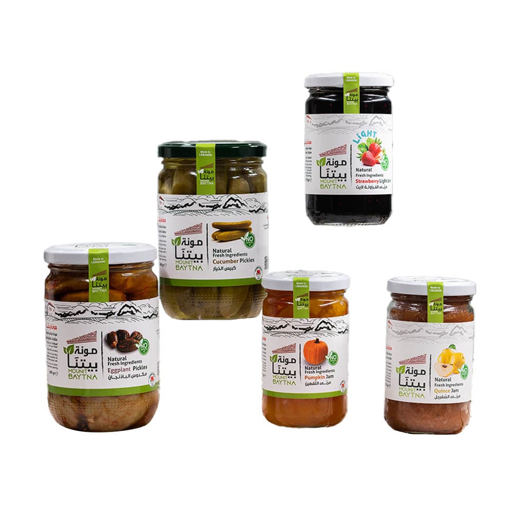 Mounit Baytna - Eggplant Pickles with Jams - Pack of 3 and Pickles - Pack of 3