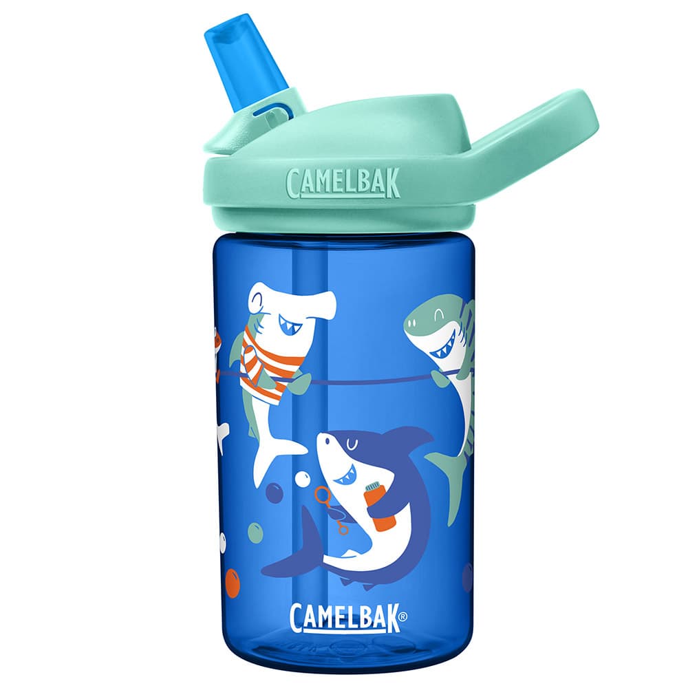 CamelBak - Spring Summer Eddy+ Kids Water Bottle - Shark Summer Camp - 414 ml