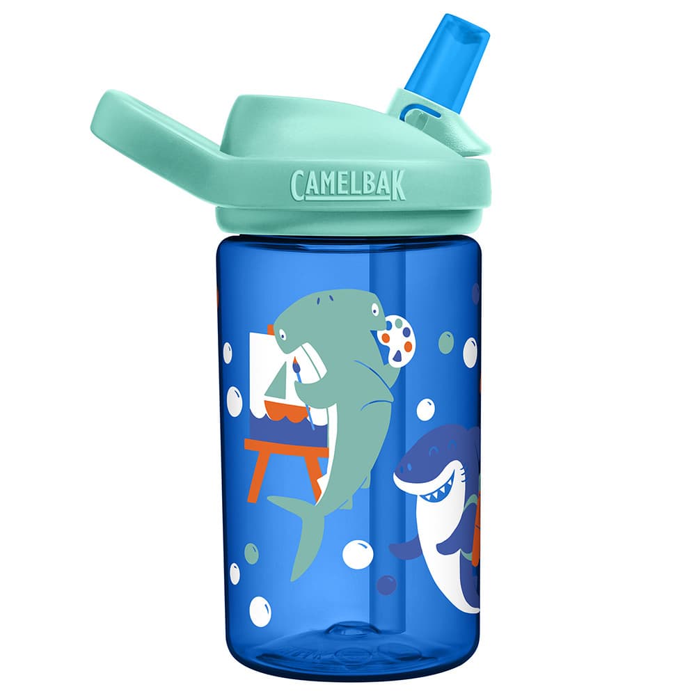 CamelBak - Spring Summer Eddy+ Kids Water Bottle - Shark Summer Camp - 414 ml