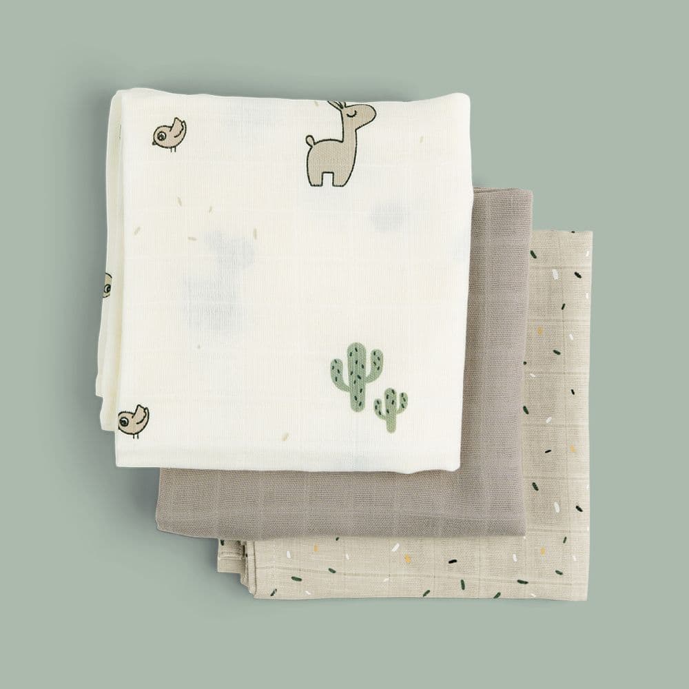 Done By Deer - GOTS Burp Cloth - Pack of 3 - Lalee Sand