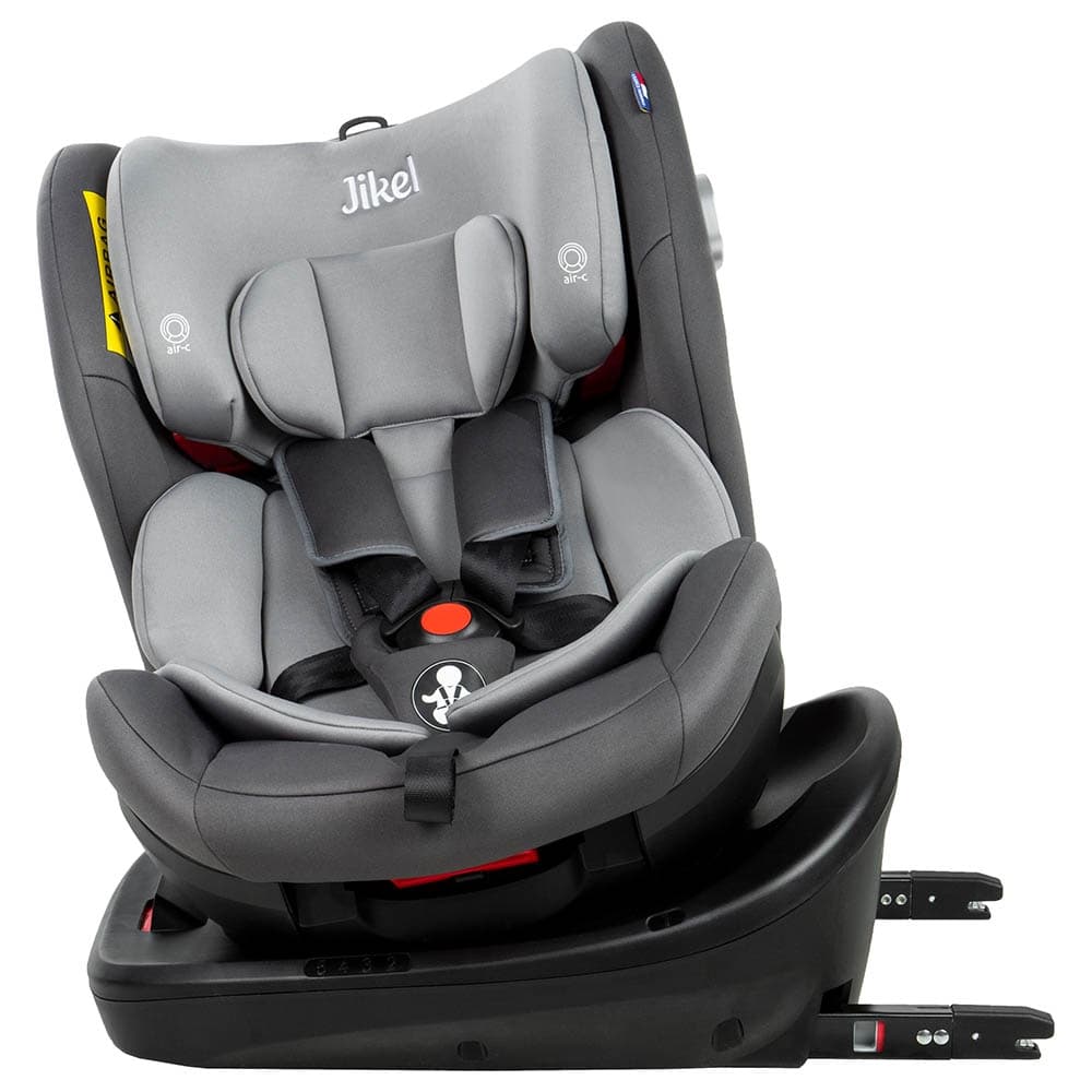 Jikel - Saturn Rotating IsoFix All-in-one Car Seat - Grey (Exclusive)