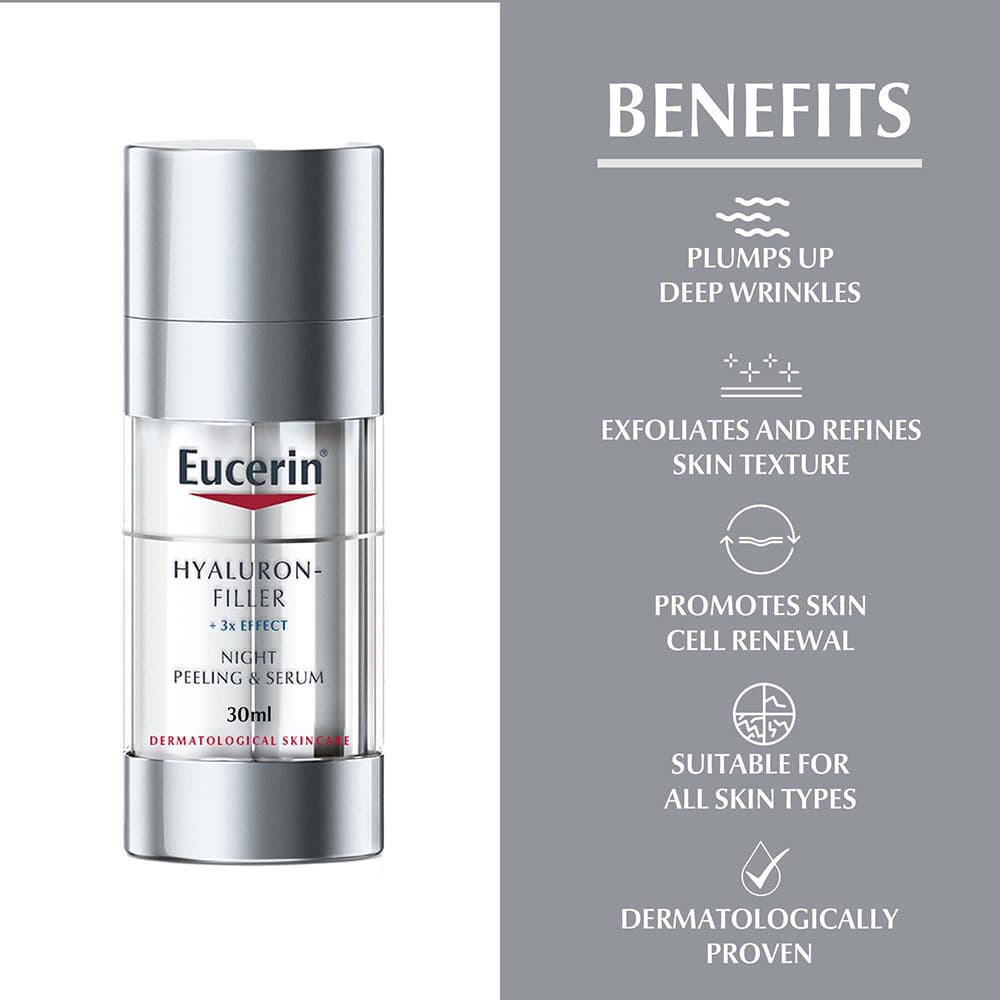 Eucerin - Hyaluron Filler Anti-Aging Night Peeling Serum For All Skin 30ml