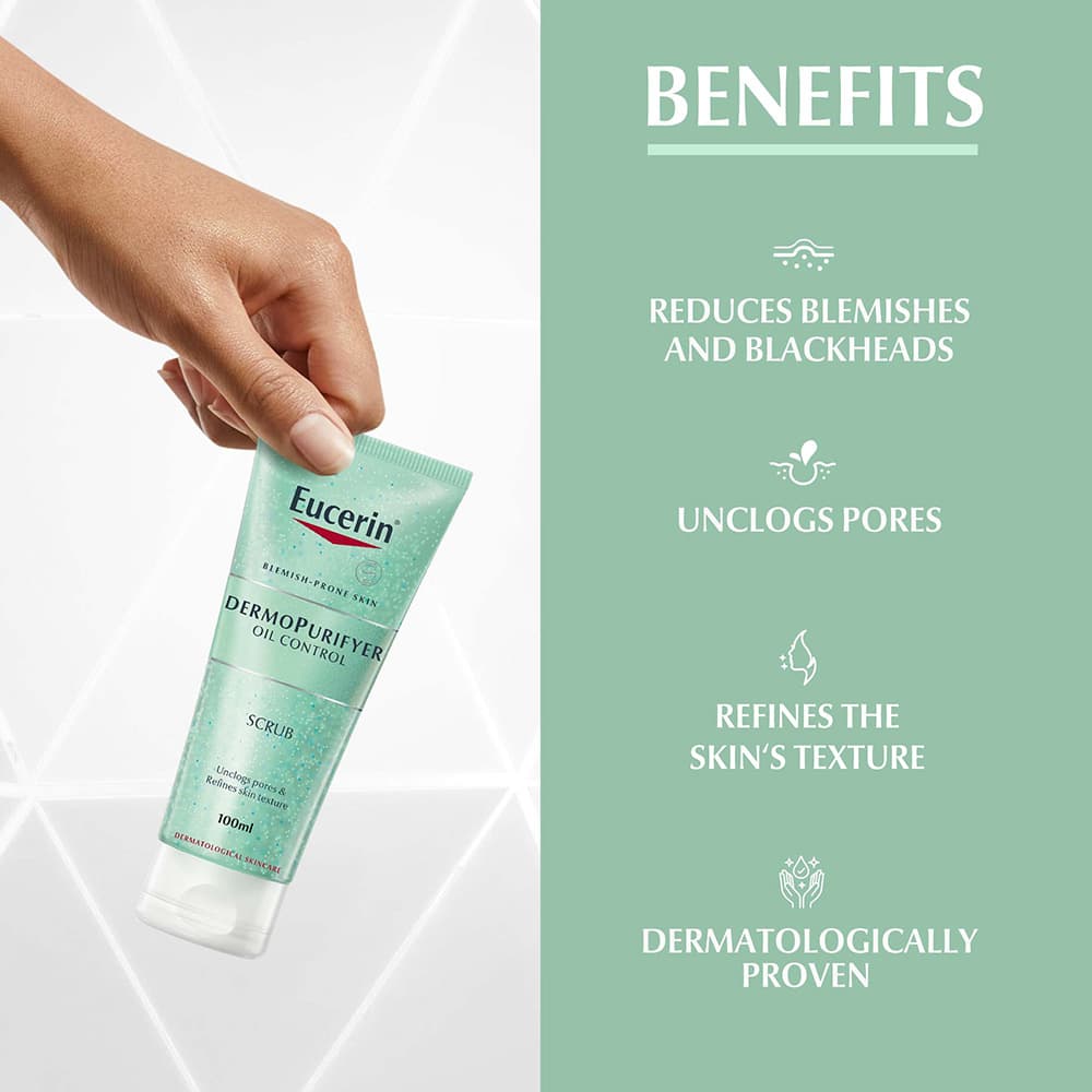 Eucerin - Dermopurifyer Oil Control Facial Scrub For Oily Skin 100ml