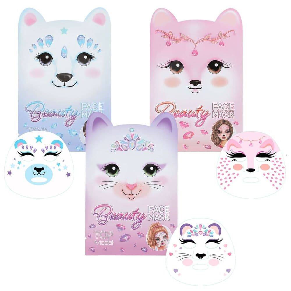 Top Model - Beauty & Me Animal Face Mask 1pc - Style May Vary