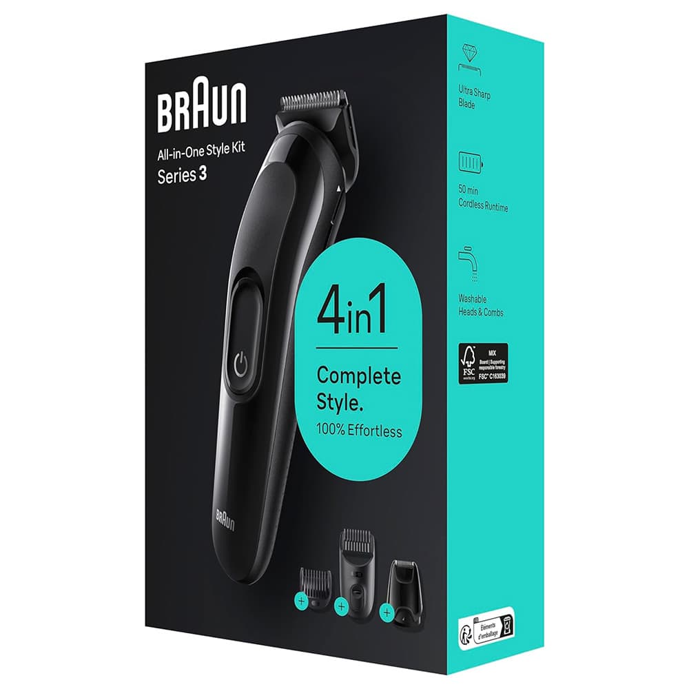 Braun - Series 3 4-in-1 Style Kit - Black