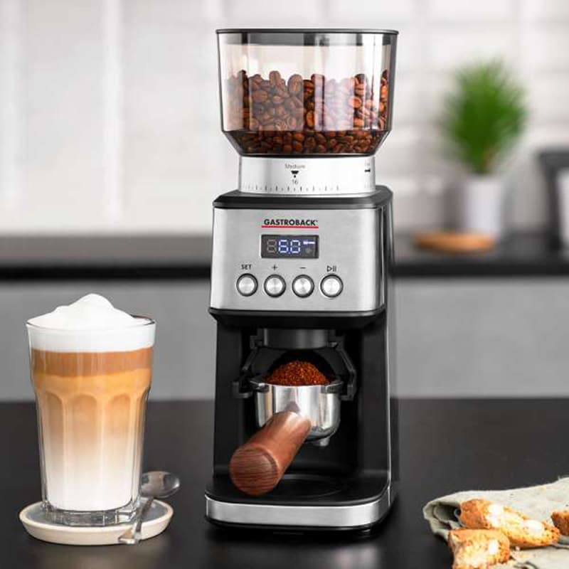 Gastroback - Design Coffee Grinder Digital - Silver