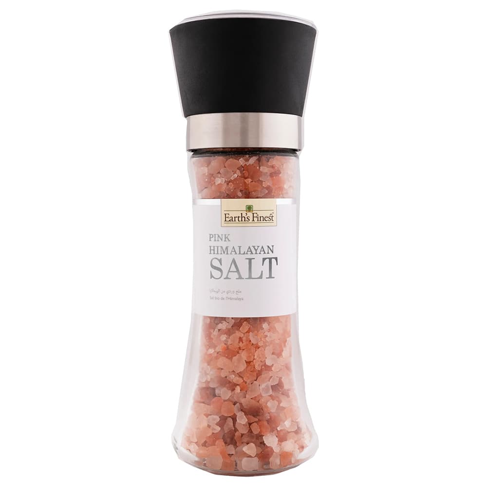 Earth's Finest - Pink Himalaya Salt - Glass Grinder - 200g