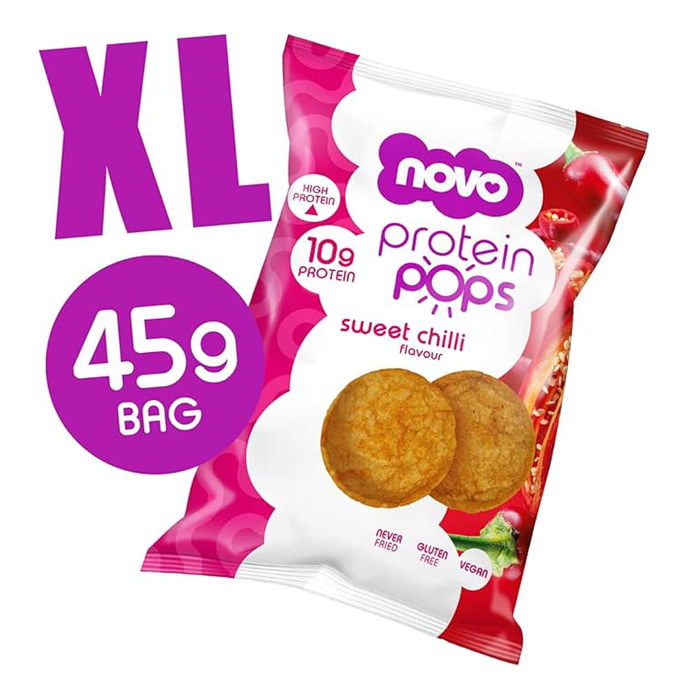 Novo - Protein Pops Healthy Snack - Sweet Chili - 45 g - Pack of 6