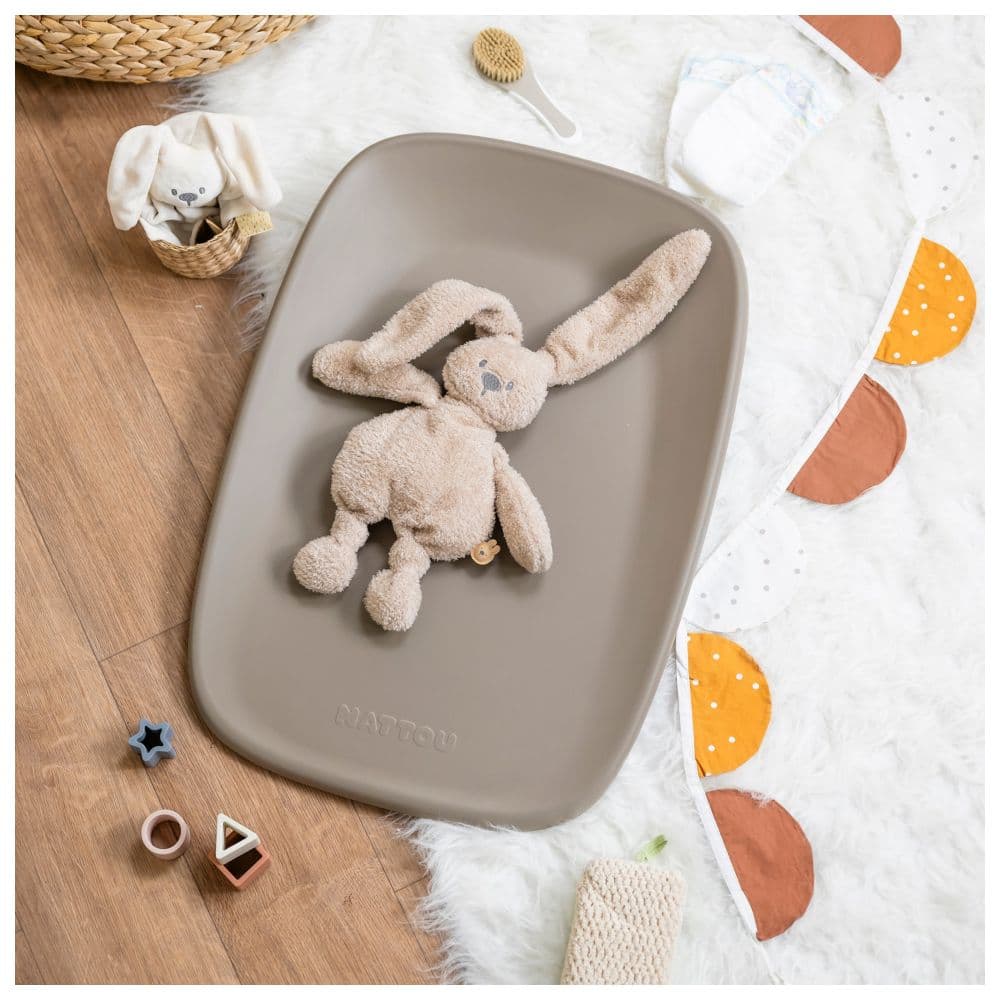 Nattou - Care Softy Changing Pad - Taupe - 70x50 cm