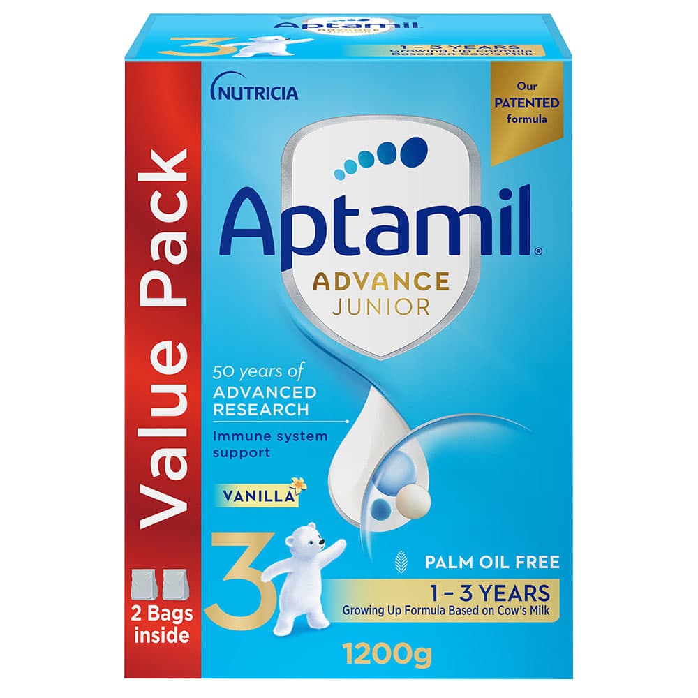 Aptamil - Advance Junior 3 Palm Oil Free Milk Formula - 1.2 Kg