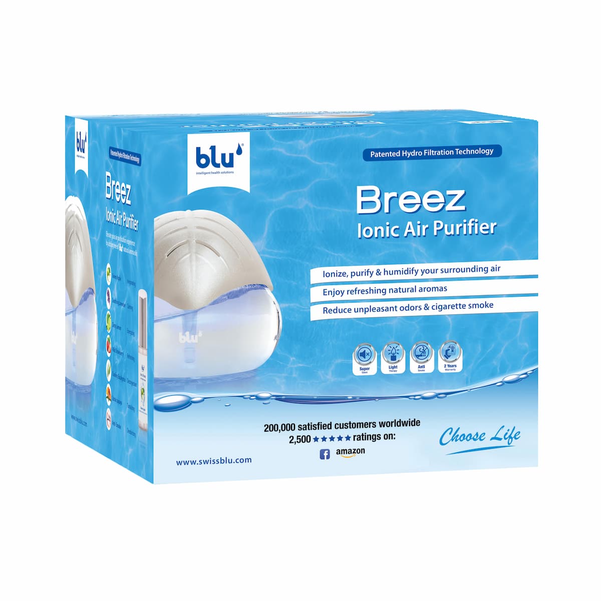 Blu - Breez Ionic Air Purifier Natural Immune System Booster