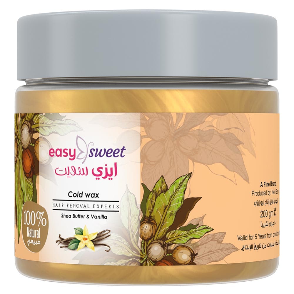 Easy - Sweet Cold Wax - Shea Butter And Vanilla Extract - 200 g