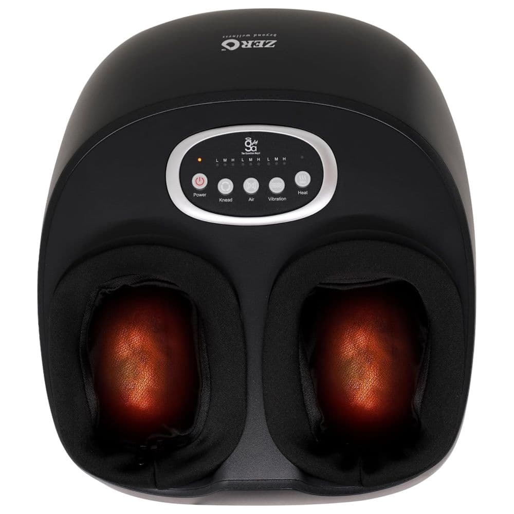 Zero HealthCare - The Guardian Angel Electric Foot Massager - Black