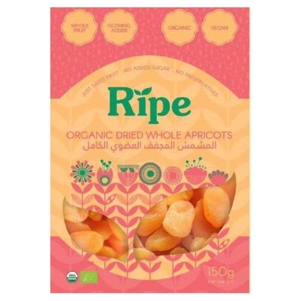 Ripe Organic - Organic Dried Whole Apricots - 150 g