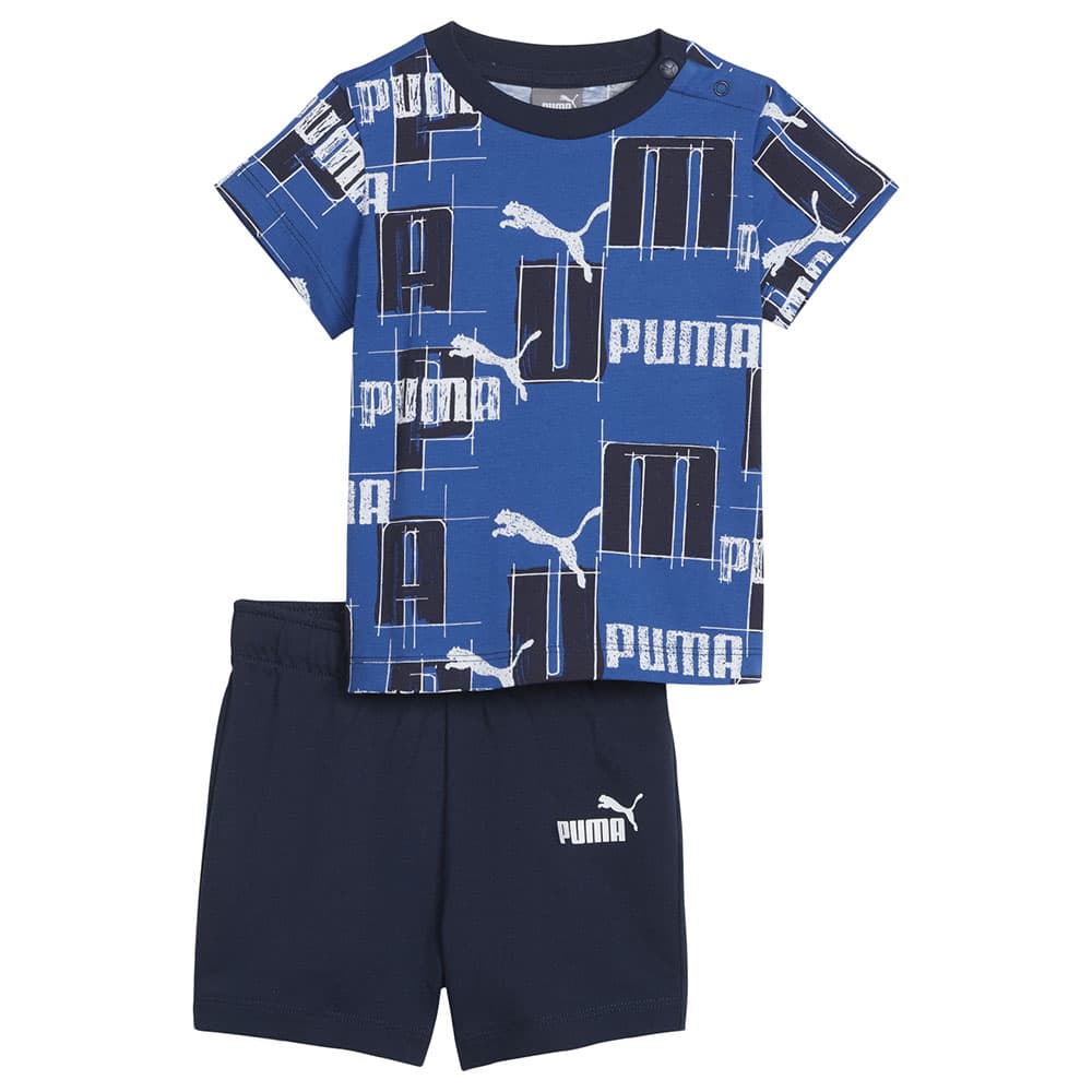 Puma - 2pc-Set - Minicats Logo Lab Graphic Matching Suit - Cobalt