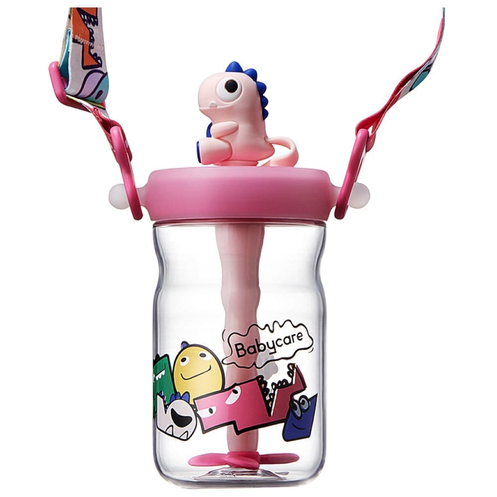 Babycare - T-Rex Toby Sippy Cup - Pink - 500 ml