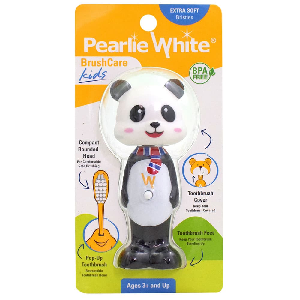 Pearlie White - Kids Toothbrush And Cover 1pc - Assorted