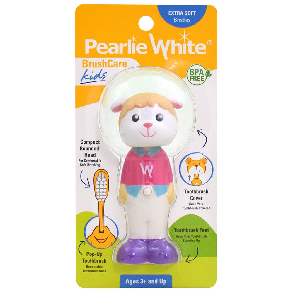 Pearlie White - Kids Toothbrush And Cover 1pc - Assorted