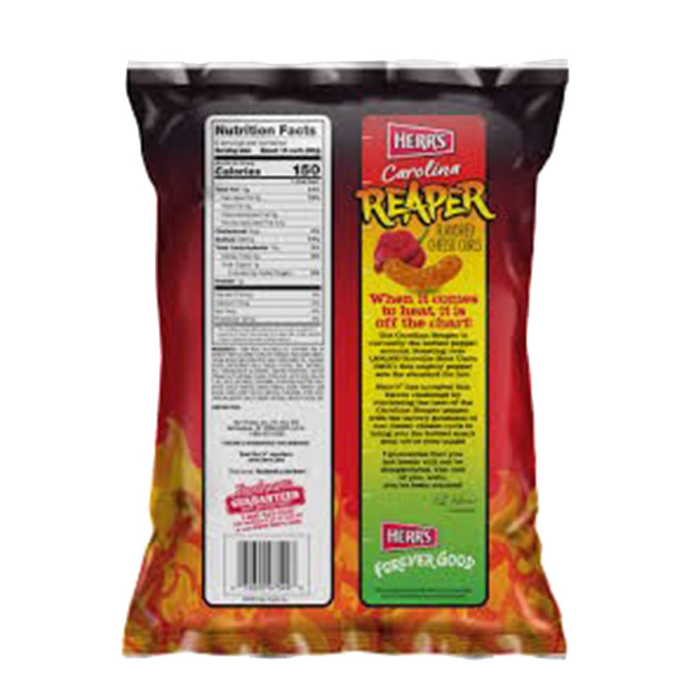 Herr's - Gluten Free Carolina Reaper Flavored Cheese Curls Snack - 113 g