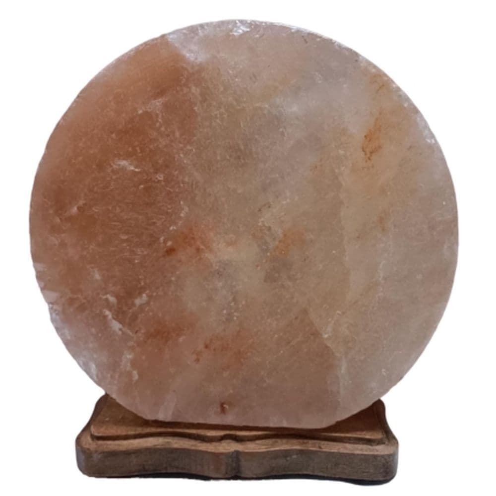 Himalayan Salt - Natural Lamp w/ Wood Base - Dubai Burj Al Arab