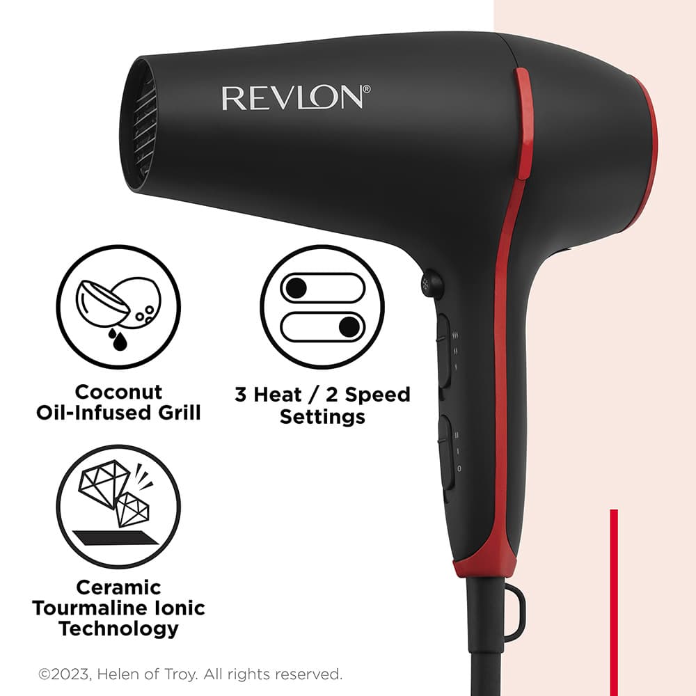 Revlon - SmoothStay Hair Dryer With Volumising Diffuser - Black