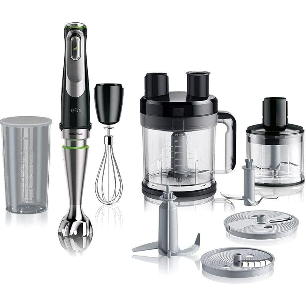 Braun - MultiQuick 9 Hand Blender 1200 Watts - Black - 9 pcs