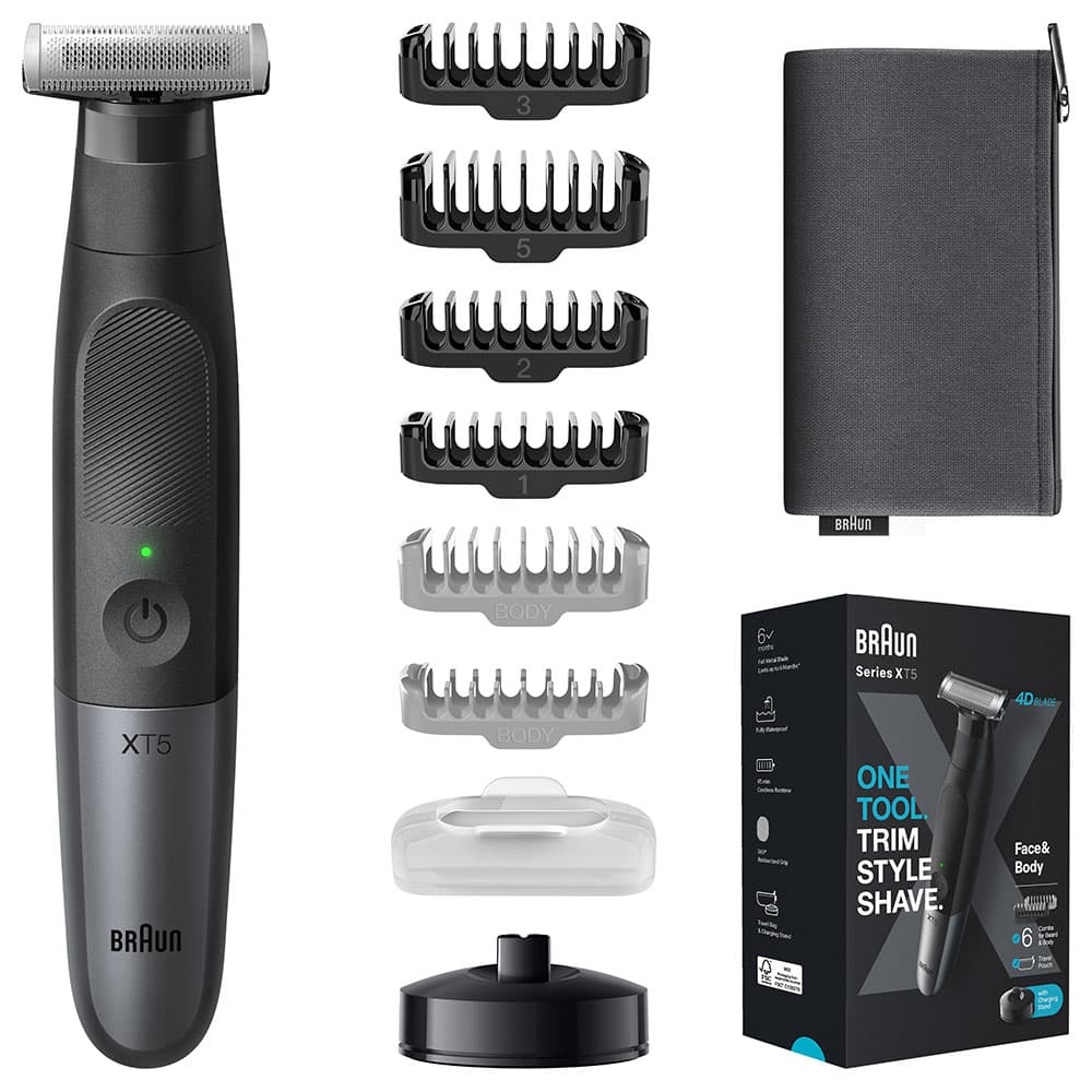 Braun - Series XT5 X Styler Hybrid Face And Body Trimmer Kit