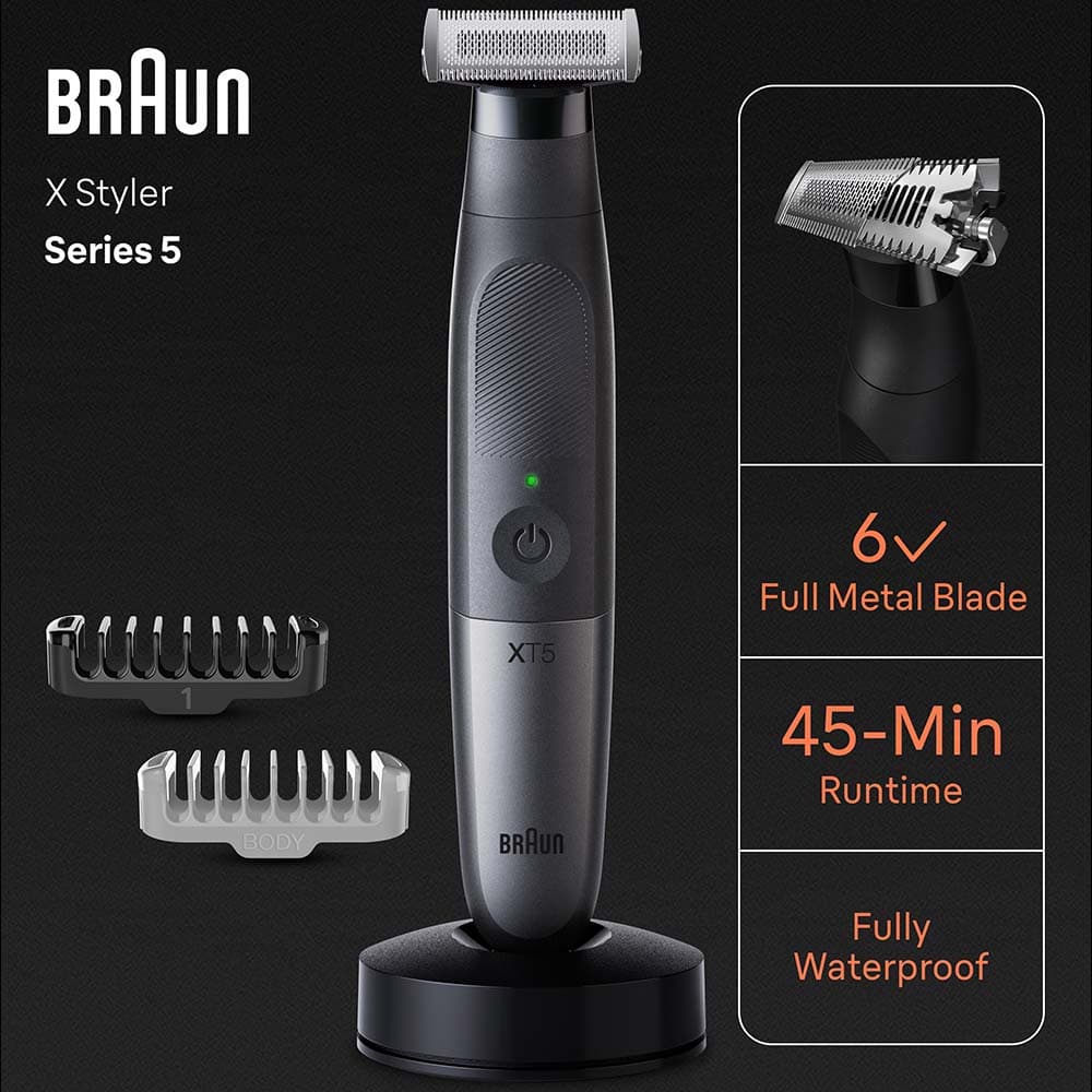 Braun - Series XT5 X Styler Hybrid Face And Body Trimmer Kit