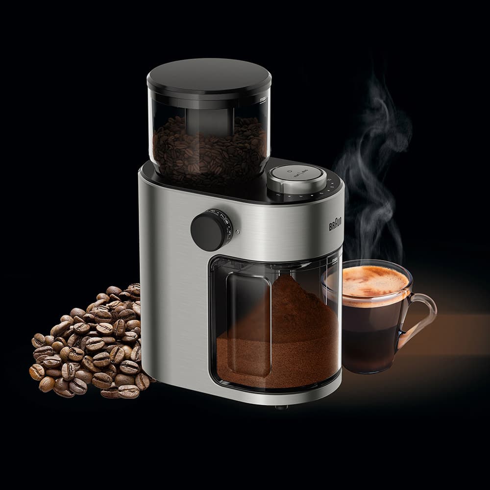 Braun - FreshSet Burr Coffee Grinder - Stainless Steel