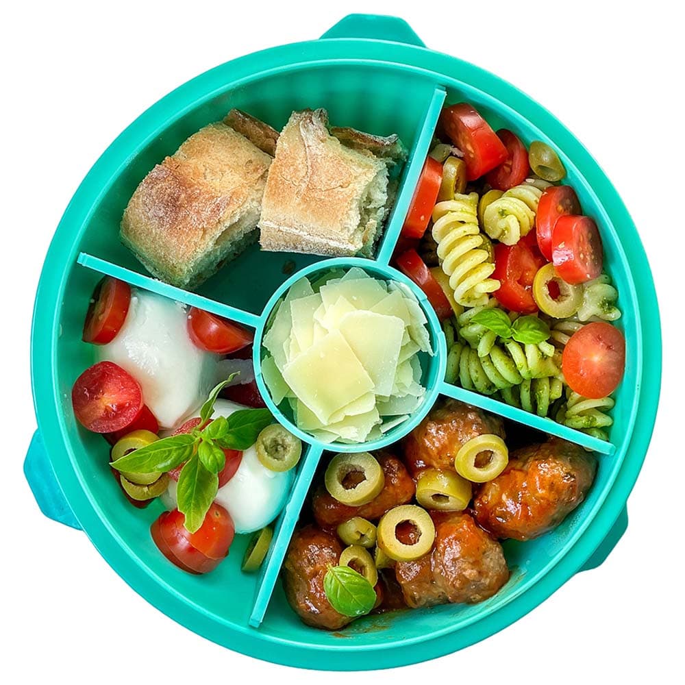 Yumbox - 4 Part Divider Poke Bowls - Paradise Aqua