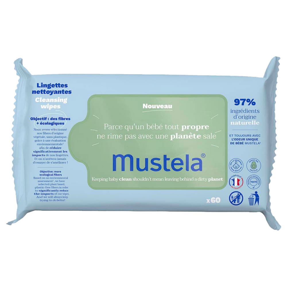 Mustela - Baby Cleansing Wipes 60Pcs