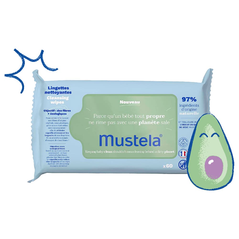 Mustela - Baby Cleansing Wipes 60Pcs