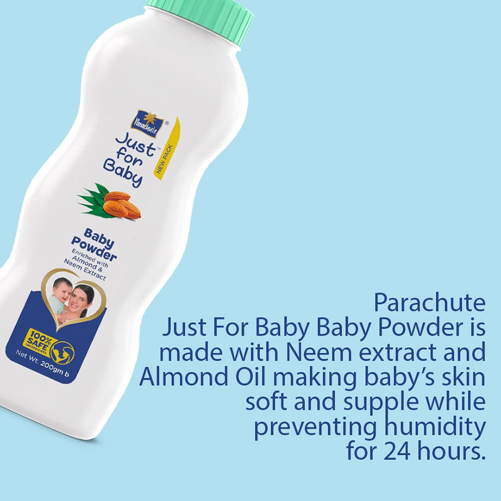 Parachute - Just For Baby Powder w/ Almond & Neem Extracts - 200 g