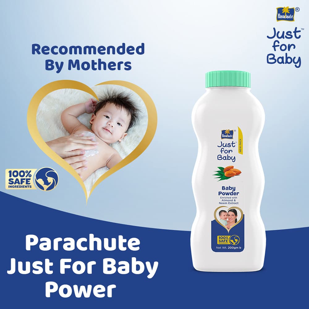 Parachute - Just For Baby Powder w/ Almond & Neem Extracts - 200 g