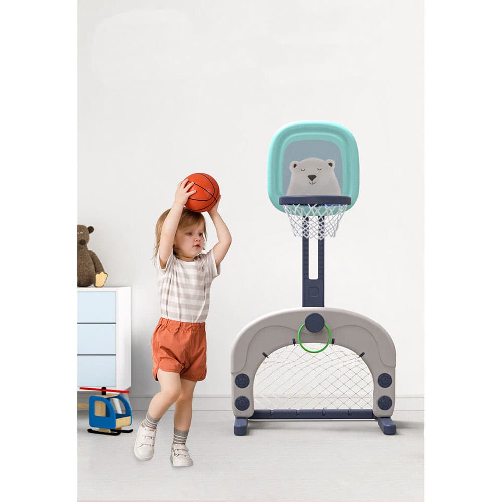 Buddiez - 3-in-1 Basketball, Football & Ring Toss Stand (Exclusive)