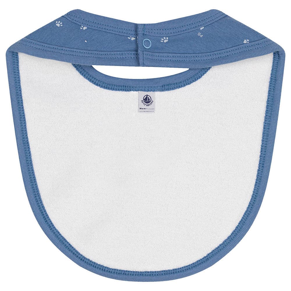 Petit Bateau - Cotton Baby Bib - Blue