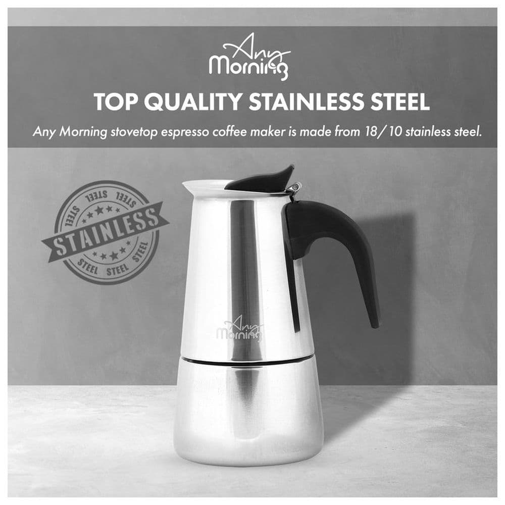 Any Morning - Stove top Espresso Maker Percolator Coffee Pot