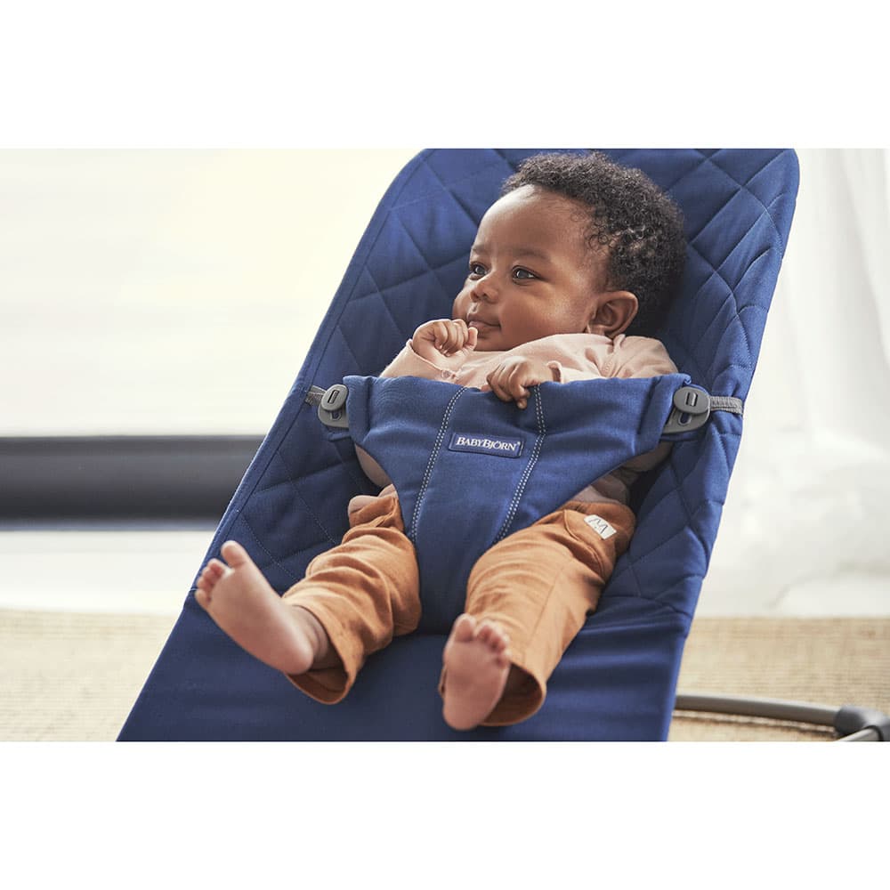 BABYBJORN - Bouncer Bliss Cotton Midnight Blue