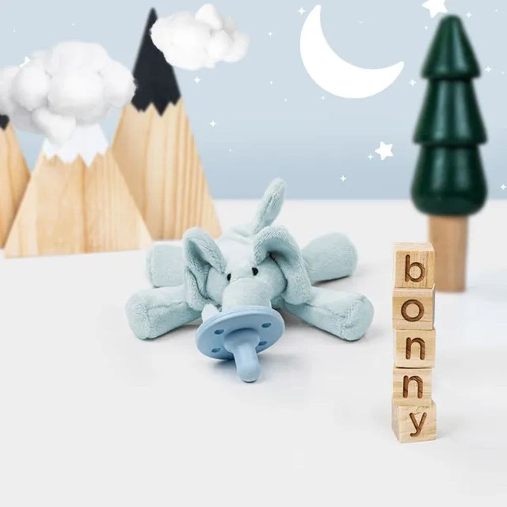 Minikoioi - Elephant Plush Toy With Soother + FREE ONE Silicone Teether