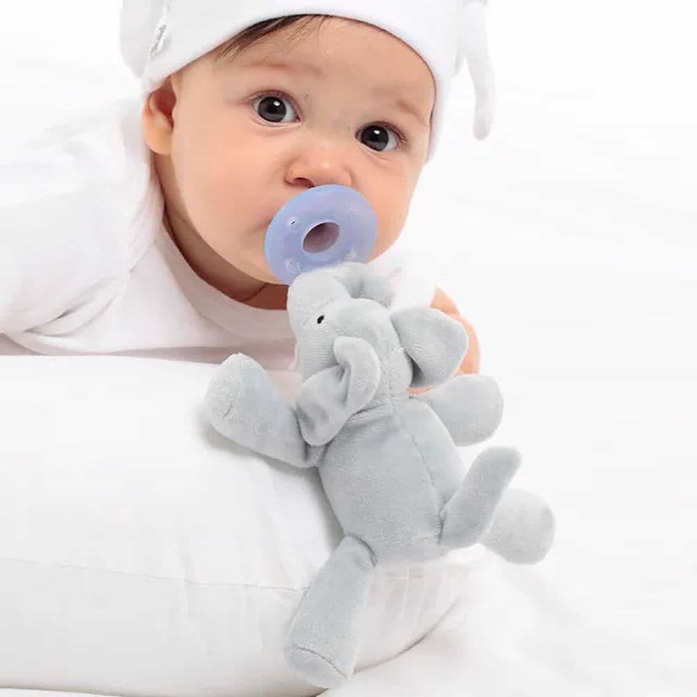 Minikoioi - Elephant Plush Toy With Soother + FREE ONE Silicone Teether