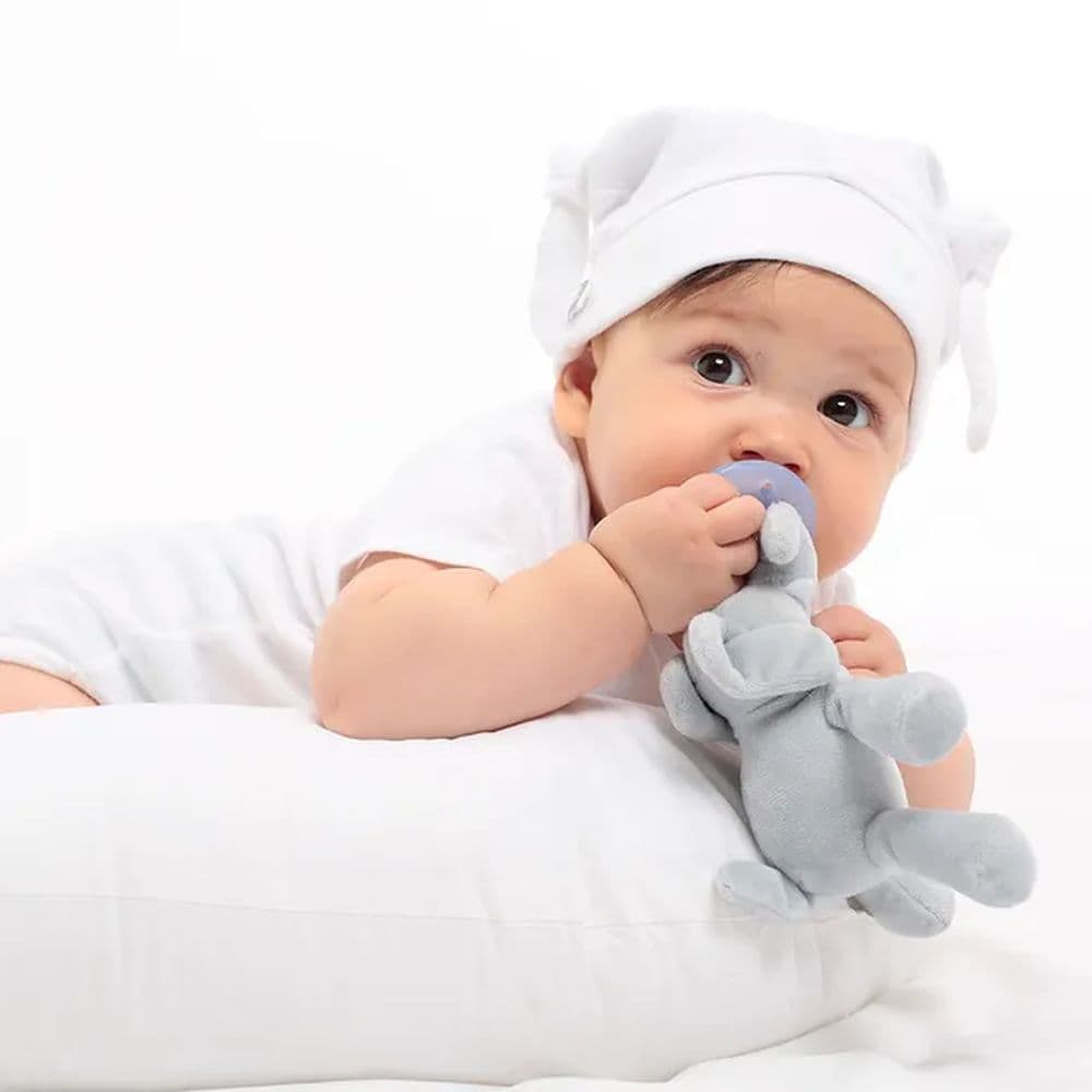 Minikoioi - Elephant Plush Toy With Soother + FREE ONE Silicone Teether