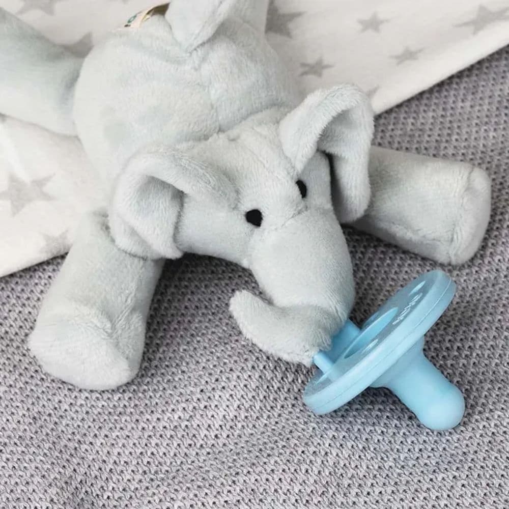 Minikoioi - Elephant Plush Toy With Soother + FREE ONE Silicone Teether