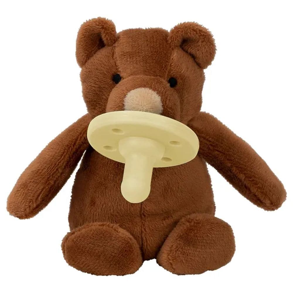 Minikoioi - Bear Plush Toy With Soother + FREE ONE Silicone Teether