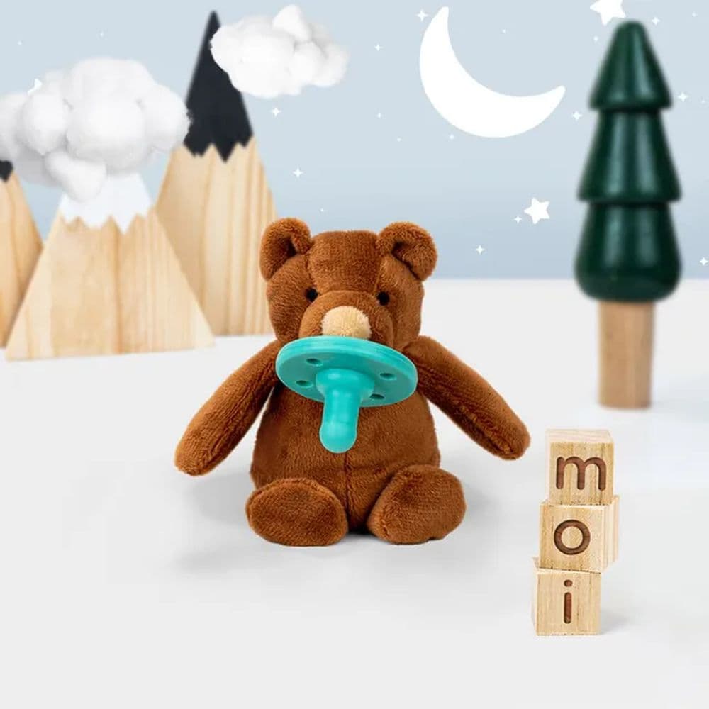 Minikoioi - Bear Plush Toy With Soother + FREE ONE Silicone Teether