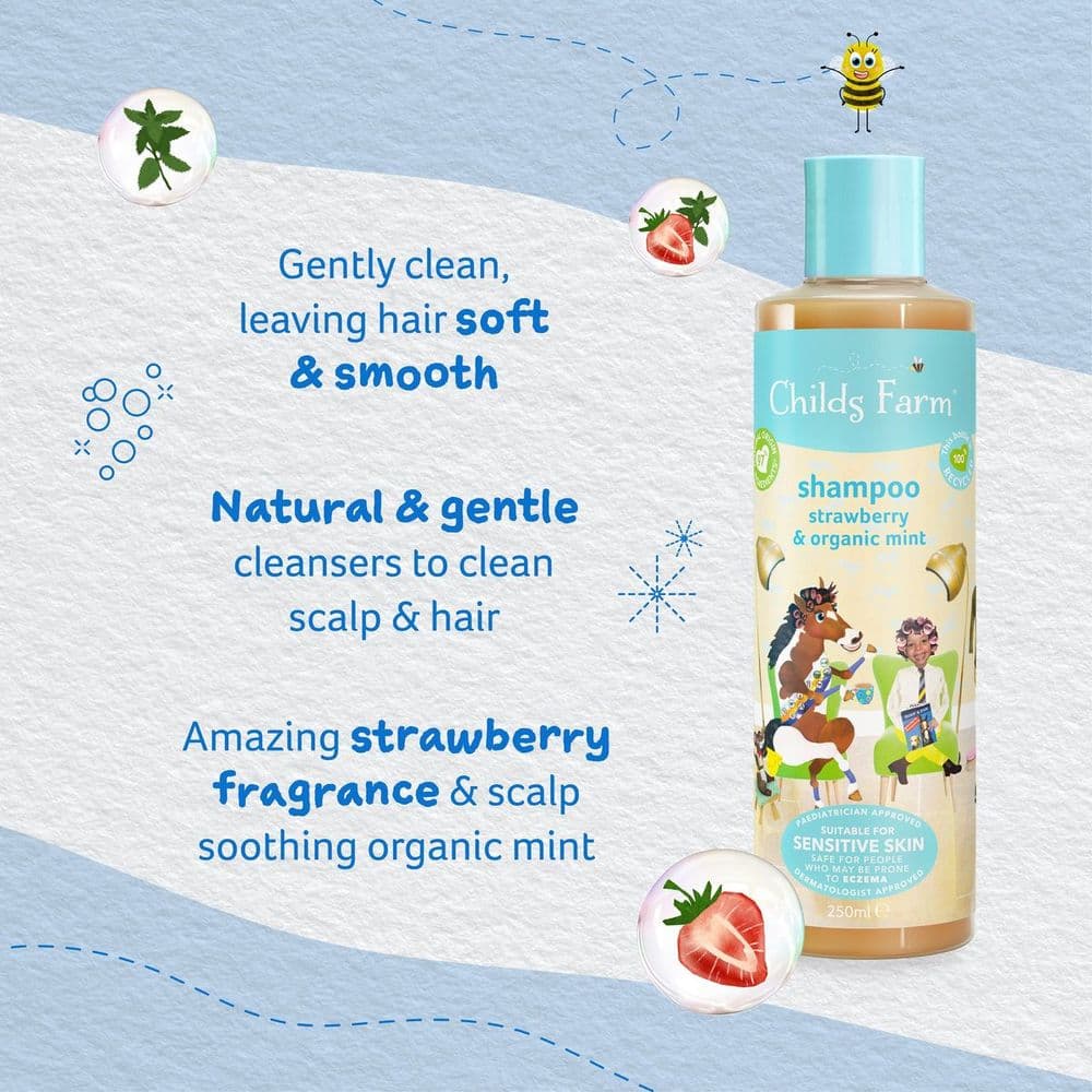 Childs Farm - Shampoo  Strawberry & Organic Mint - 500Ml