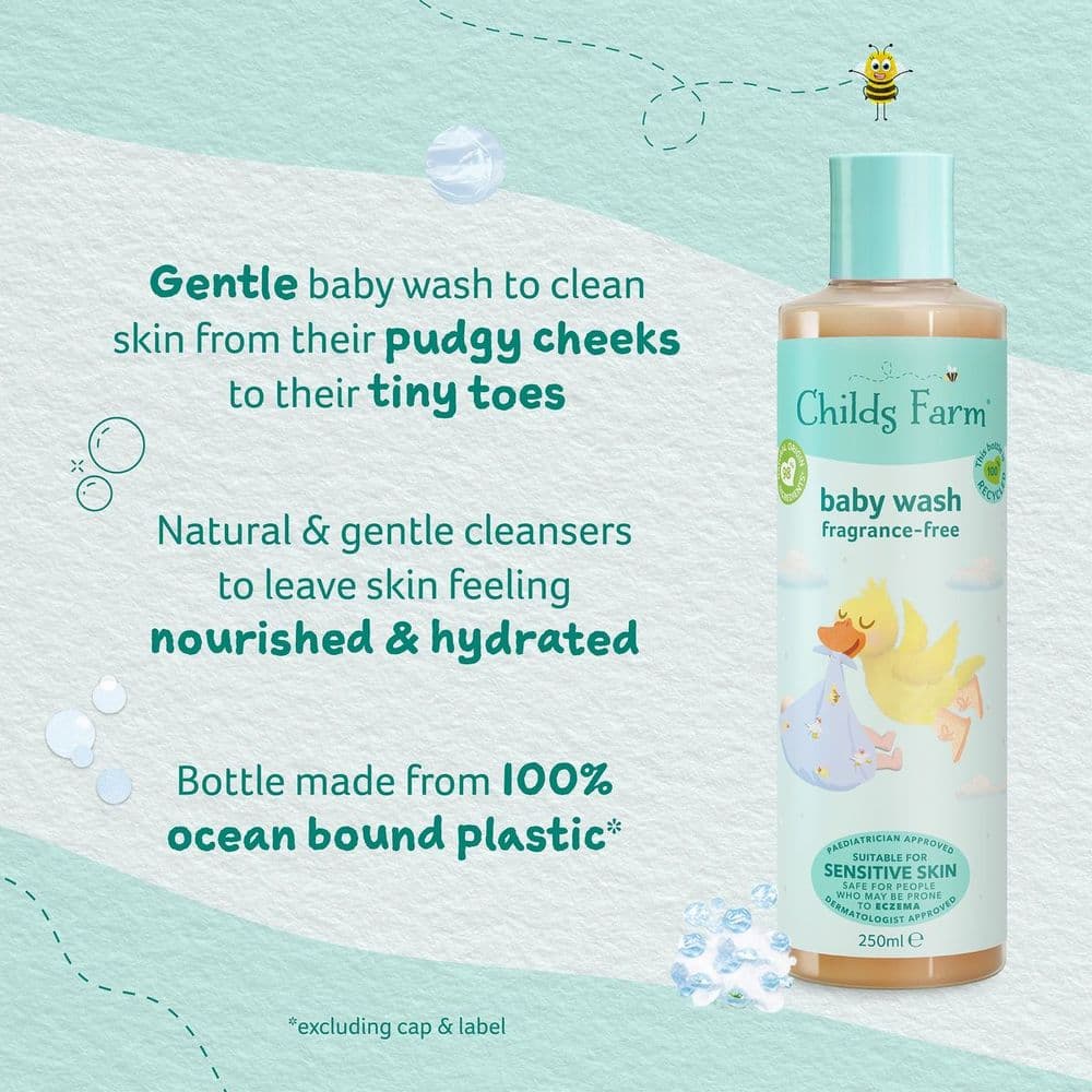 Childs Farm - Baby Wash Fragrance Free - 250Ml